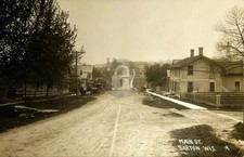 Barton WI Wisconsin Main Street View RPPC Photo Postcard COPY picture