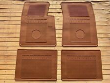 For Oldsmobile Starfire Convertible Rubber Brown floor mats set of4 1963 picture