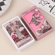 Pink Rider Waite Tarot Cards Deck Set for Beginners Prophecy Divination Deck picture