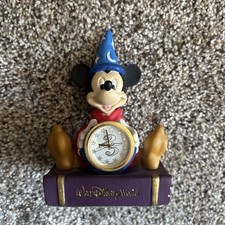 Vintage Disney 25th Anniversary Sorcerer Mickey Mouse Clock Walt Disney World picture
