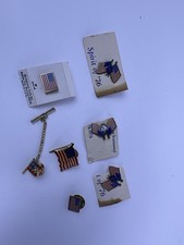 Vintage 1976 Bicentennial American Flag Lapel Pin Spirit Of ’76 Lot Of 10 picture