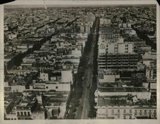 1935 Press Photo View Of July 18th Avenue In Montevideo Urguay - nea30469 picture