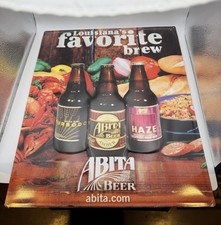 Vintage Abita Beer Metal Sign Louisiana Purple Haze Amber Turbodog 17x13.5 picture
