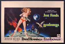 BARBARELLA Jane Fonda Science Fiction RARE Original Poster 1968 Belgium cm 56X36 picture