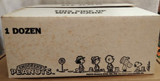 Vtg Snoopy & Peanuts Gang 1 Dozen Smuckers Glasses In Original Box *Never Used picture