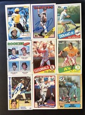 1960s-80s Topps, Donruss and Fleer Signed Baseball Card Collection (150+ Autos) picture