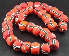 beautiful Venetian Antique style african glass beads old Beads 21mm picture