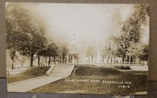 COURT HOUSE PARK JANESVILLE  WI Wisconsin RPPC 1909 picture
