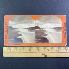 Niagara Falls Prospect Point Stereoview Geo. Barker New York 1870s picture