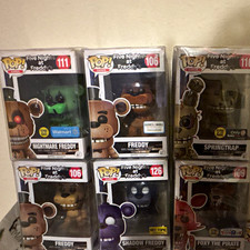 FunkoPop Five nights at Freddy’s some have slight dmg idk what the blue is n pic picture