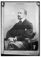 Photo:Gabriele D'Annunzio 1910s Portrait Photograph Print picture