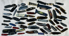 VTG Mixed Lot Pocket Knives & Multi-Tools + Fixed Blade, Steel, Liner Lock Knife picture