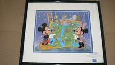 Disney Limited Edition Sericel: Mickey & Minnie at Destination Disney (1998) COA picture