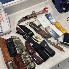 Miscellaneous Lot Of About 70 Mixed Knives AS IS HOW IS  picture