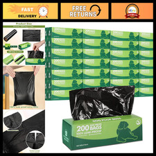 20 Rolls 4000 Ct Dog Poop Bags Leak Proof,Black,12 X 8 Inches picture