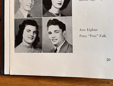1945 Peter Falk Senior Year Ossining High School Yearbook The Wizard picture