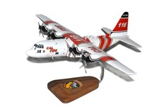 Cal Fire Lockheed Martin C-130 Hercules Air Tanker Desk Model 1/72 SC Airplane picture