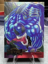 1995 MARVEL METAL METAL BLASTER #16 VENOM - FRESHLY RIPPED picture