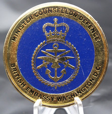 British Embassy Washington Defence Counsellor Challenge Coin 1.75in picture
