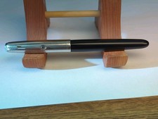 Vintage Parker 51 Fountain Pen Black Body Aluminum Cap USA VTG picture
