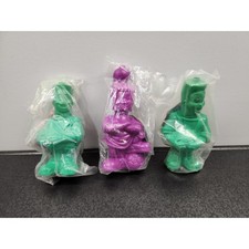 Vtg 1990s Burger King Kids Club Coolers Drink Bottles Lot of 3 Green Purple NEW picture