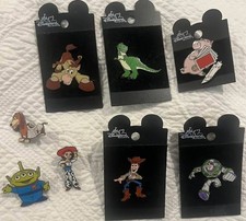 Disney Toy Story Pins Lot of 8 Including Woody, Buzz, Jessie, and Slinky Dog. picture