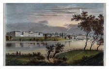 Philadelphia Pennsylvania 1840 Blockley Alms House Schuylkill Standard Postcard picture