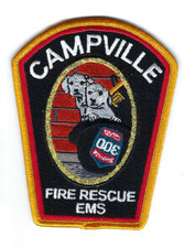 *RARE* Campville (Tioga County) NY New York Fire Rescue EMS Sta 300 patch - NEW picture