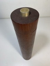 Large 14” Vintage MCM Danish Teak Wood Pepper Mill Peppermill Grinder Denmark picture