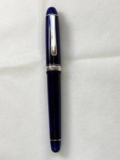 PLATINUM 3776 Century Chartres Blue 14K B Fountain Pen with Converter picture