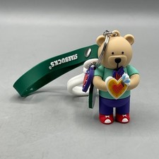 Starbucks Keychain Bearista Valentine Heart Bag Clip Charm 2025 Mexico Wristlet picture