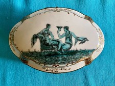 Antique FBS France LARGE Porcelain Enamel Dresser Box Ferdinand Bing & Co picture