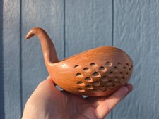 RARE Vintage Hopi Pottery Corrugated Bird Effigy Olita Tootsie 7