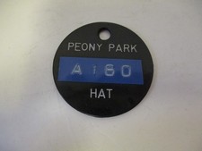 Vintage Peony Park Amusement Park Omaha, Nebraska Hat Check Tag picture
