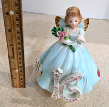 Vintage Josef Originals 16th Birthday Musical Angel Japan Sixteen w tags picture