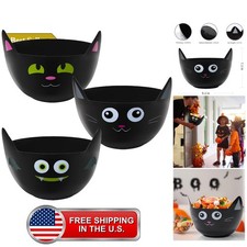Halloween Plastic Trick Treat Candy Bowls, Set of 3 picture