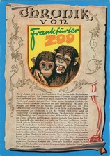 Postcard, Frankfurt, Main, Zoo Frankfurt, Chronicle picture