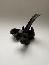 Vintage Cast Iron Painted Scottie Dog Pipe Holder  Scottish Terrier Black picture
