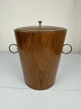 Vintage Servex Teakwood MCM Ice Bucket Beautiful picture