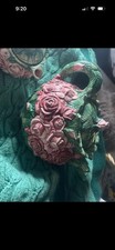 Vintage 1987 The Haldon Group Rose Tea Set - Teapot, Lidded Creamer Pitcher picture