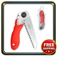 Folding pruning saw 5 inch SK5 steel camping hand saw with storage case picture