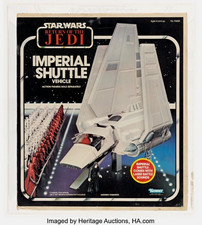 Vintage 1984 Kenner Star Wars Imperial Shuttle CAS 80+ Graded ROTJ Complete picture