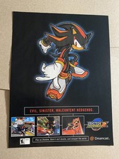 Sonic Adventure 2 Dreamcast Print Ad Poster Shadow Hedgehog picture