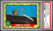 1989 Topps TMNT #50 Sword Of Justice : Complete Collector's Edition : PSA 10 picture
