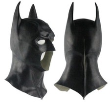 Latex Batman Full Mask With Cowl Adult Cosplay The Dark Knight Rises Batman Mask picture