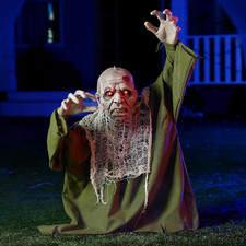 Halloween Animated Zombie Groundbreaker Outdoor Decor with Light up Eyes Creepy picture