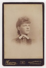 LUCKY LADY : HORSE SHOE PIN : STEUBENVILLE, OHIO : CABINET CARD picture