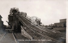 Missouri Valley Iowa 1910 COALING STATION Elevated RAILROAD RPPC Postcard COPY picture