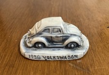 Vintage 1958 Volkswagen Beetle Bug Figurine Georgetown Marble Limited Edition picture