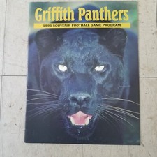 Griffith panthers High School 1996 football Souvenir program radtke govert LQ picture